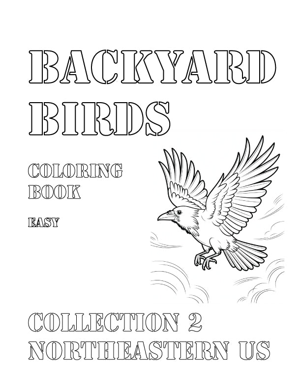 Coloring Book: Backyard Birds of the Northeastern US Collection 2
