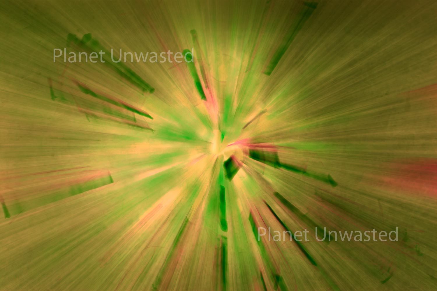 Purple Flower 3 Yellow and Green ICM Abstract Stock Photography