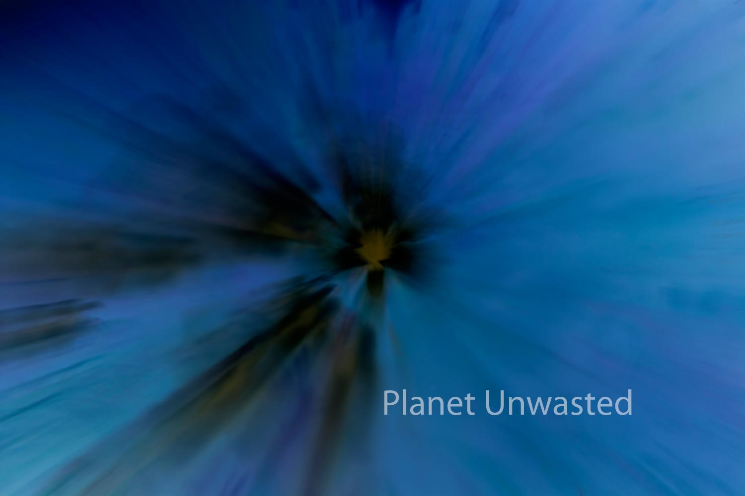 Tulip 1 Inverted Blues ICM Abstract Stock Photography