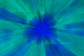 Yellow Flowers Inverted Blue and Green ICM Abstract Stock Photography