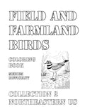 Coloring Book: Field and Farmland Birds of the Northeastern US Collection 2