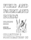 Coloring Book: Field and Farmland Birds of the Northeastern US Collection 3
