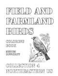Coloring Book: Field and Farmland Birds of the Northeastern US Collection 4
