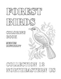 Coloring Book: Forest Birds of the Northeastern US Collection 12