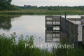 Dock at Ottawa National Wildlife Refuge Stock Photography
