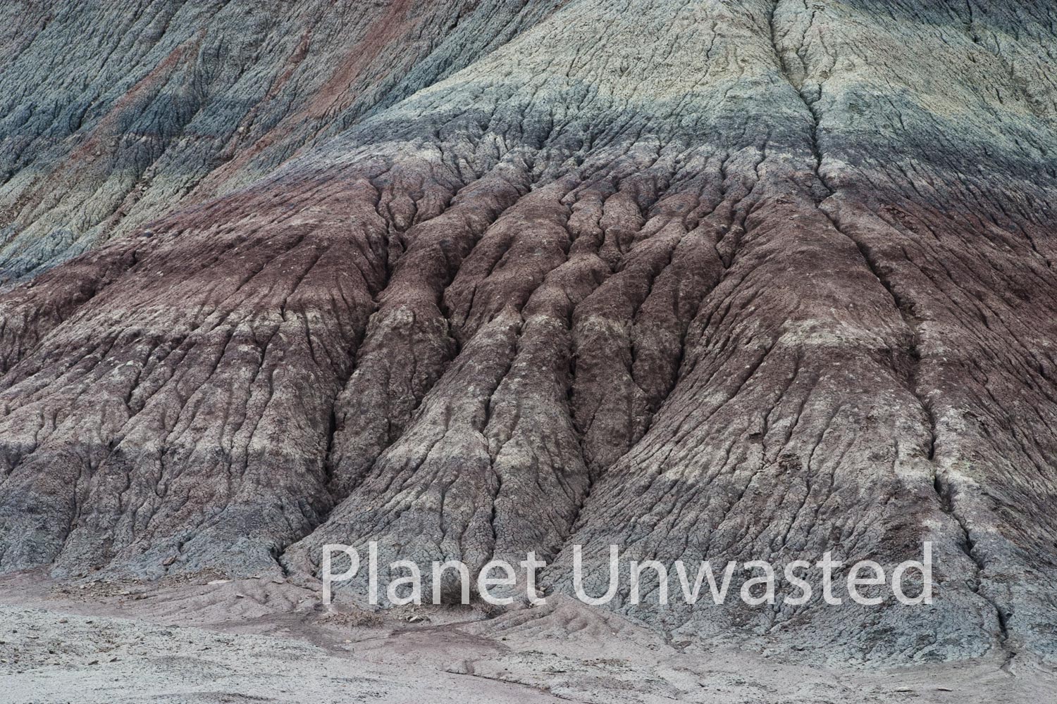 Painted Desert Close Up at Petrified Forest National Park Stock Photography