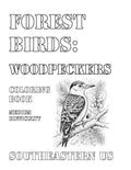 Coloring Book: Forest Woodpeckers of the Southeastern US
