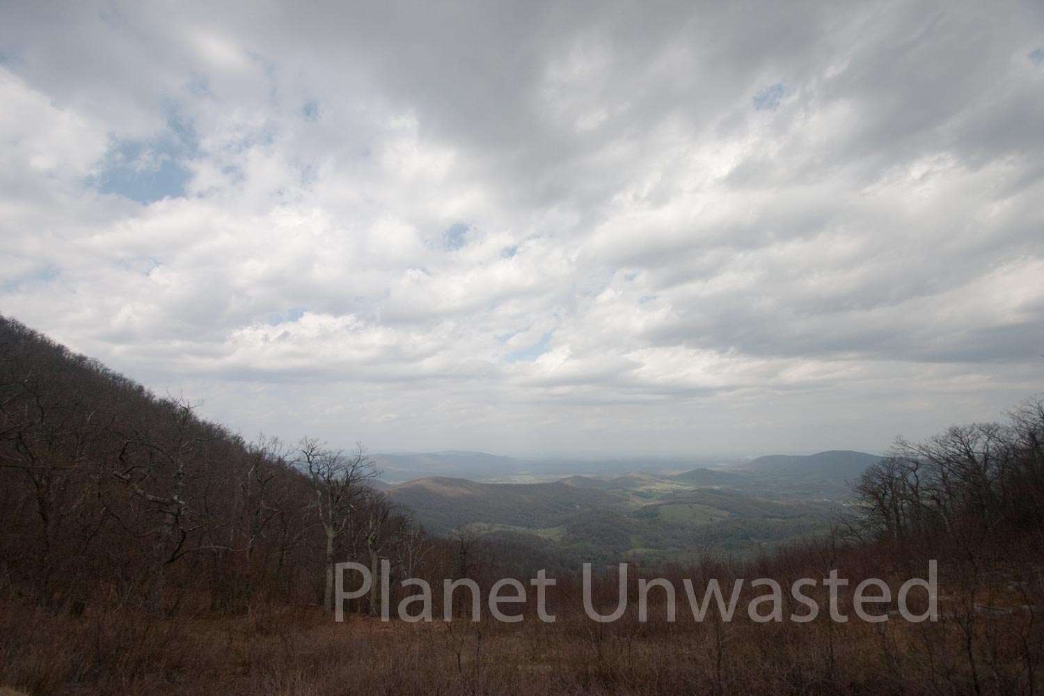 Cloud View at Shenandoah National Park Stock Photography