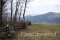 Fence View at Shenandoah National Park Stock Photography