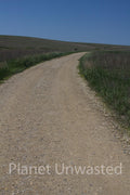 Road at Tallgrass Prairie National Preserve Stock Photography
