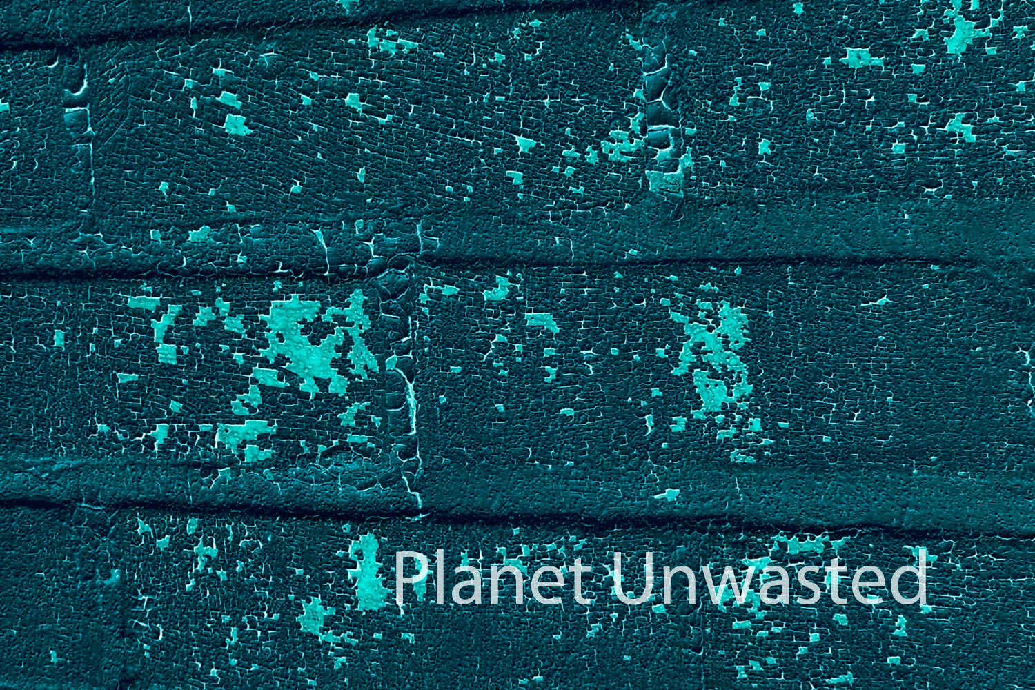 Brick Paint Peel 2 Inverted Green-Blue Texture Original Photograph