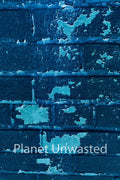 Brick Paint Peel 3 Inverted Blue Texture Original Photograph