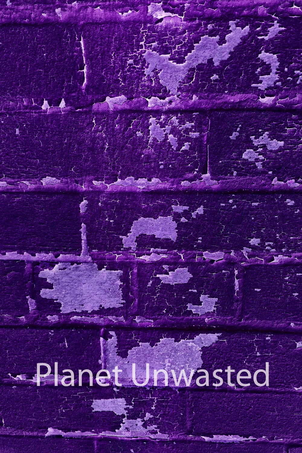 Brick Paint Peel 3 Inverted Purple Texture Original Photograph