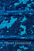 Brick Paint Peel 4 Inverted Blue Texture Original Photograph