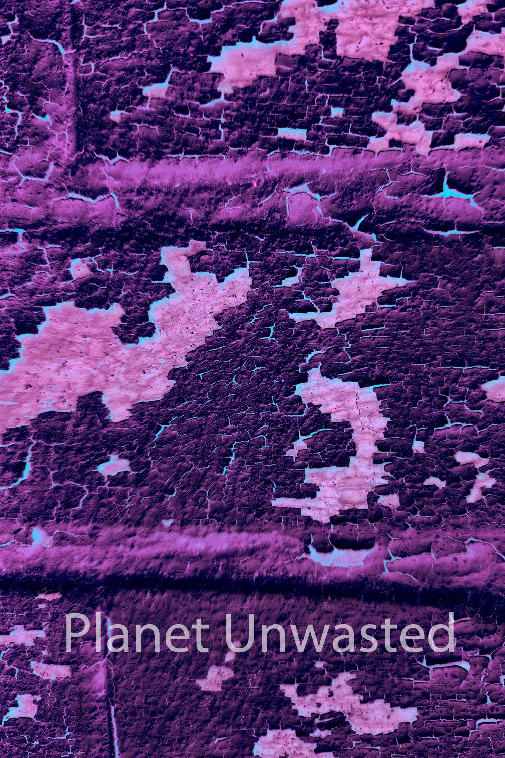 Brick Paint Peel 4 Inverted Purple Texture Original Photograph