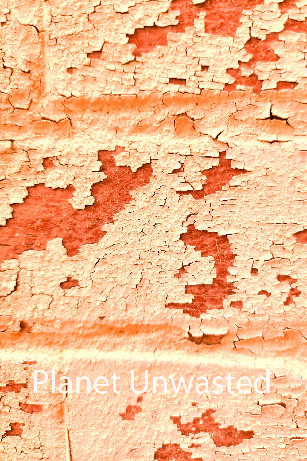 Brick Paint Peel 4 Orange Texture Original Photograph