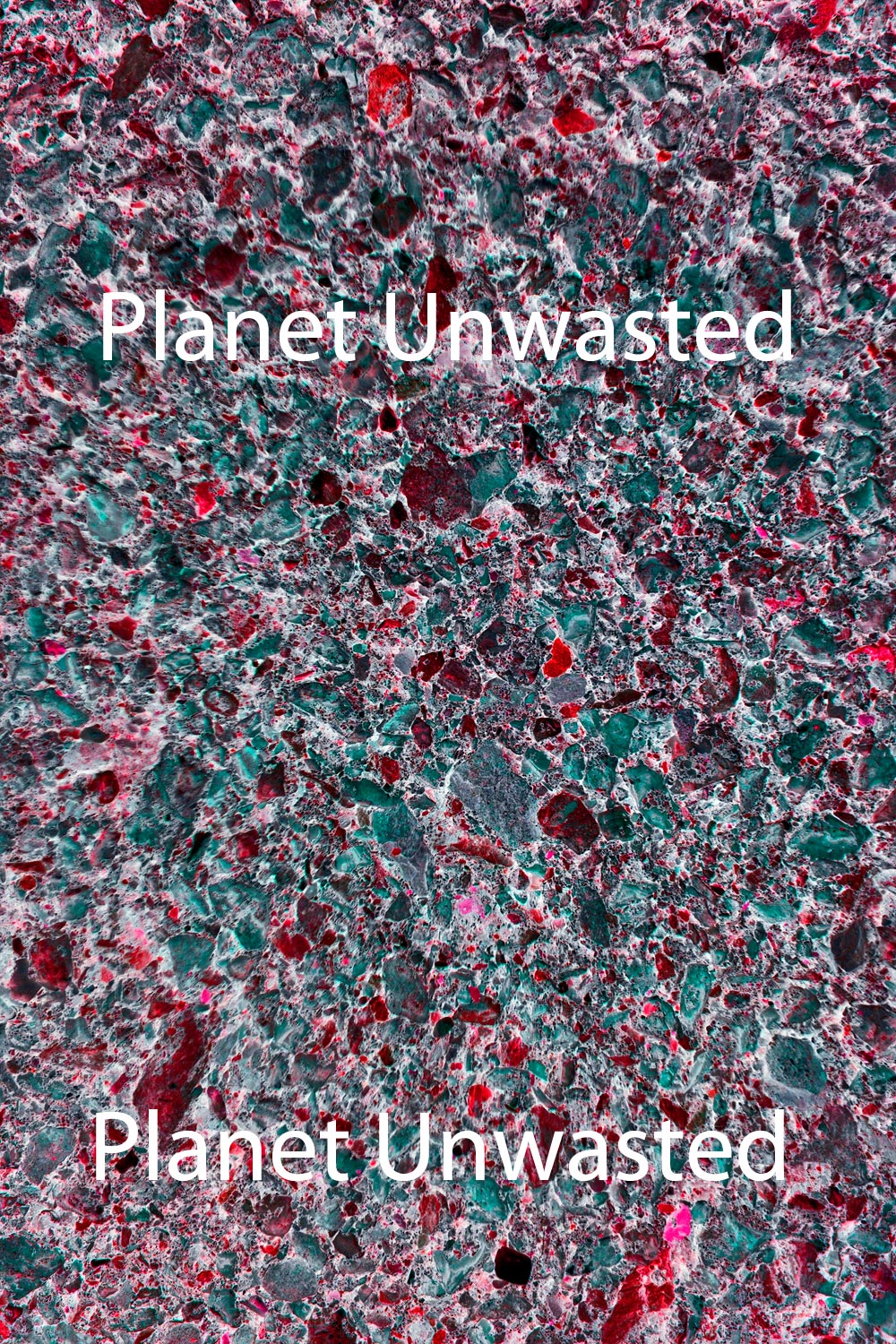 Texture: Pavement 1 Inverted Red and Green Original Photography