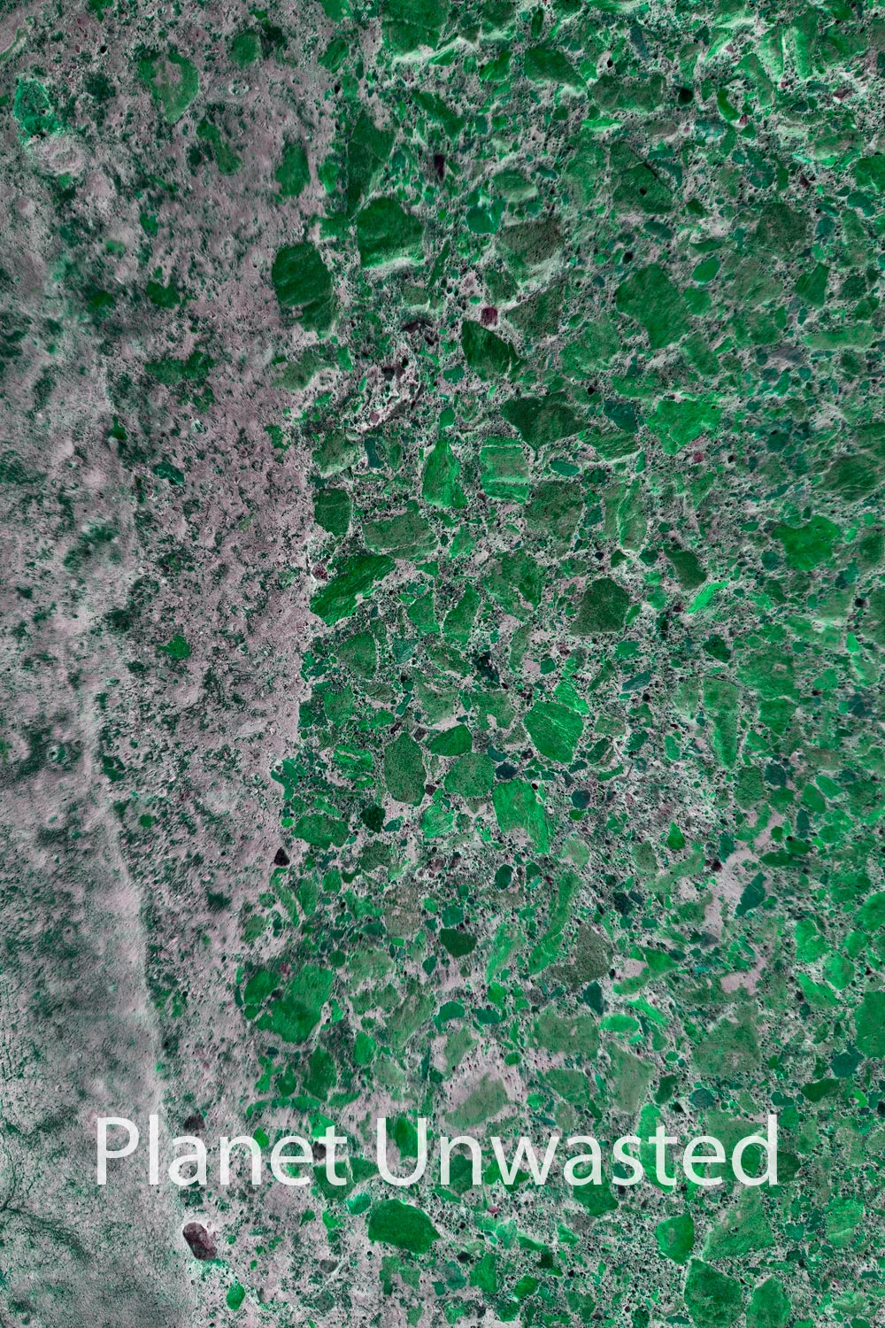 Texture: Pavement 3 Inverted Green Original Photography