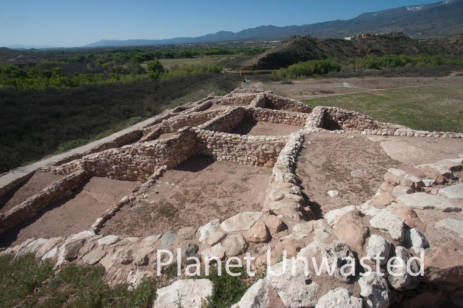 Ruins at Tuzigoot National Monument Stock Photography