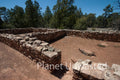 Ruins at Walnut Canyon National Monument Stock Photography