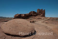 Rock and Ruins at Wupatki National Monument Stock Photography