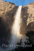 Bridalveil Falls Rainbow Yosemite National Park Stock Photography